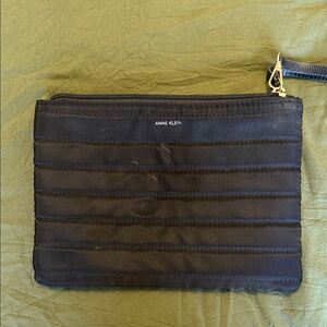 Anne Klein Black Quilted Travel Bag